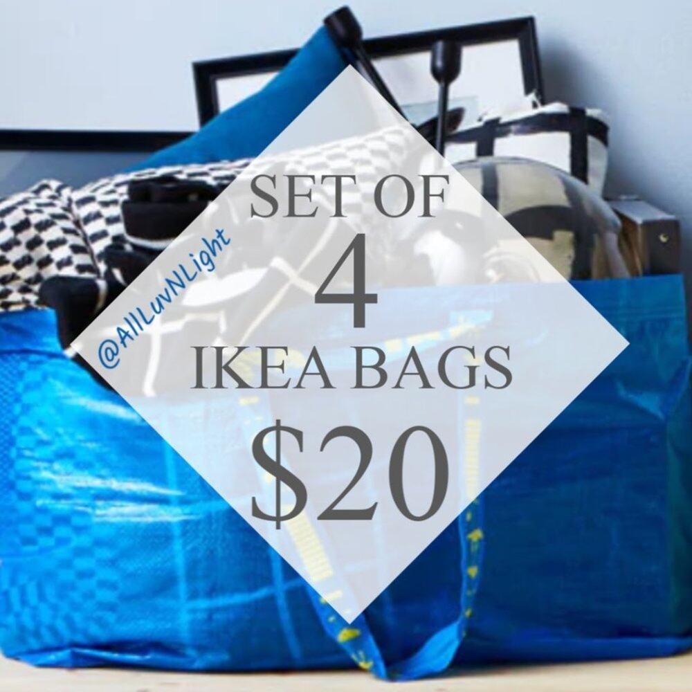 IKEA Frakta Shopping Bags - Set Of 4